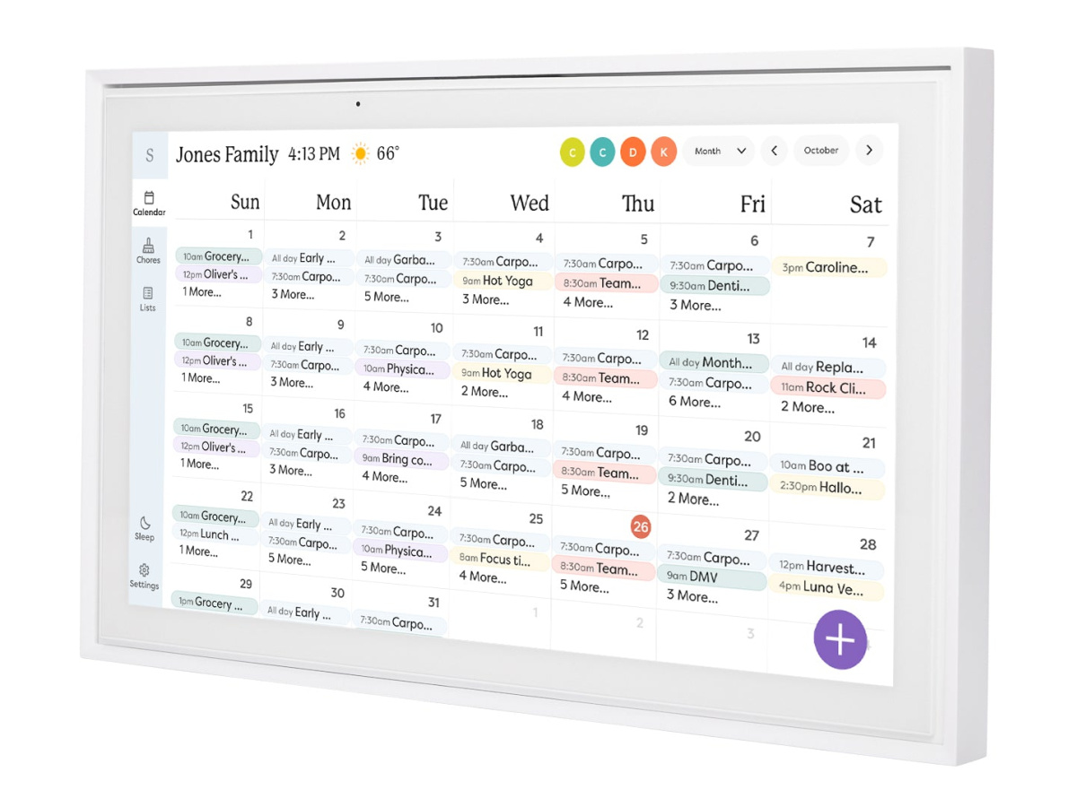 Skylight digital family calendar