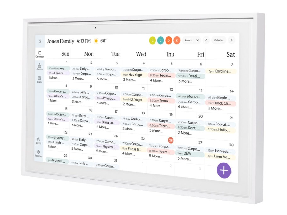 Skylight digital family calendar