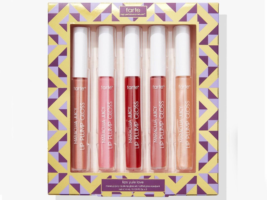 tarte juicy lip gloss 5 piece set in box