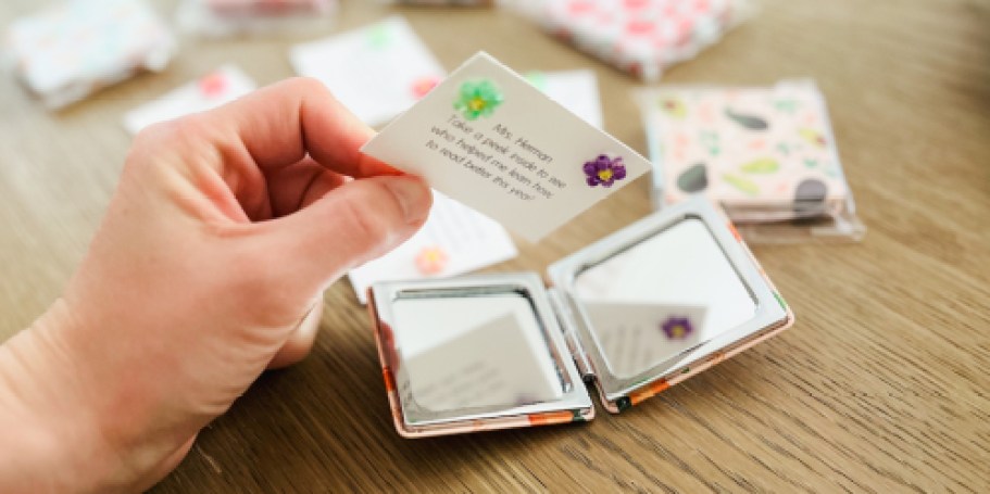 UNDER $2 Compact Mirror Teacher Gift Idea – Perfect for Teacher Appreciation Week