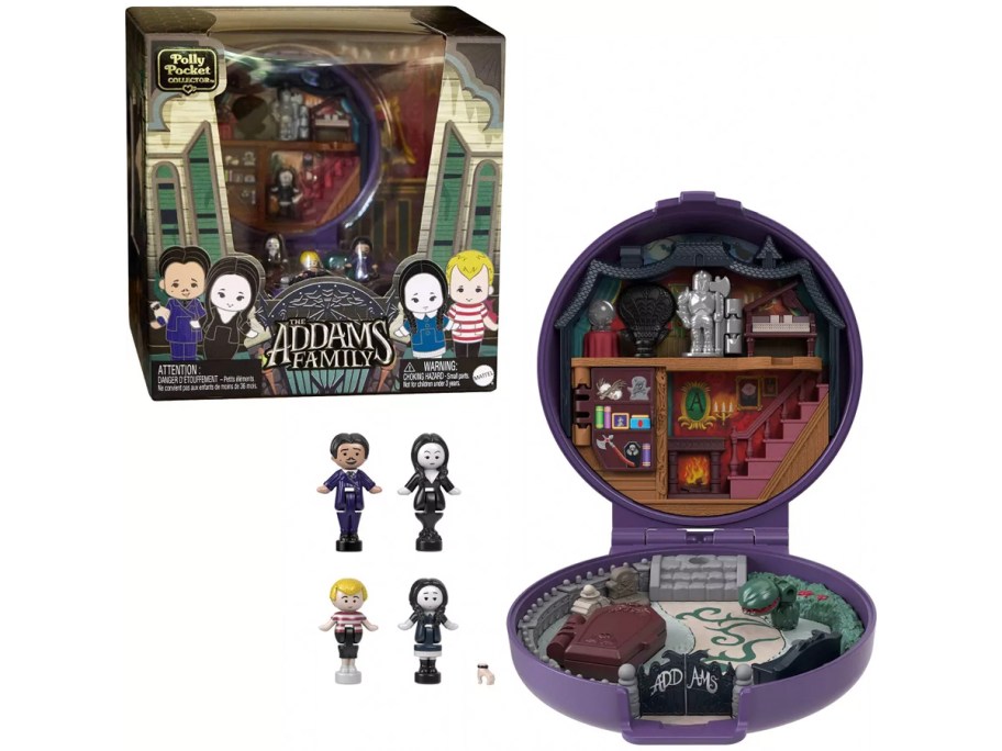 the addams family polly pocket playset with figures 