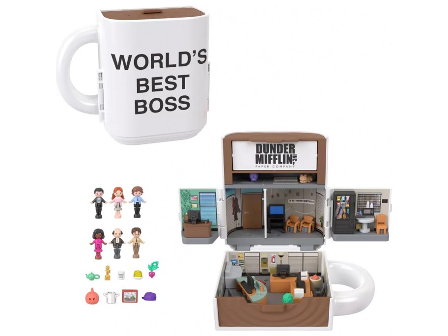 the office polly pocket playset with figures 