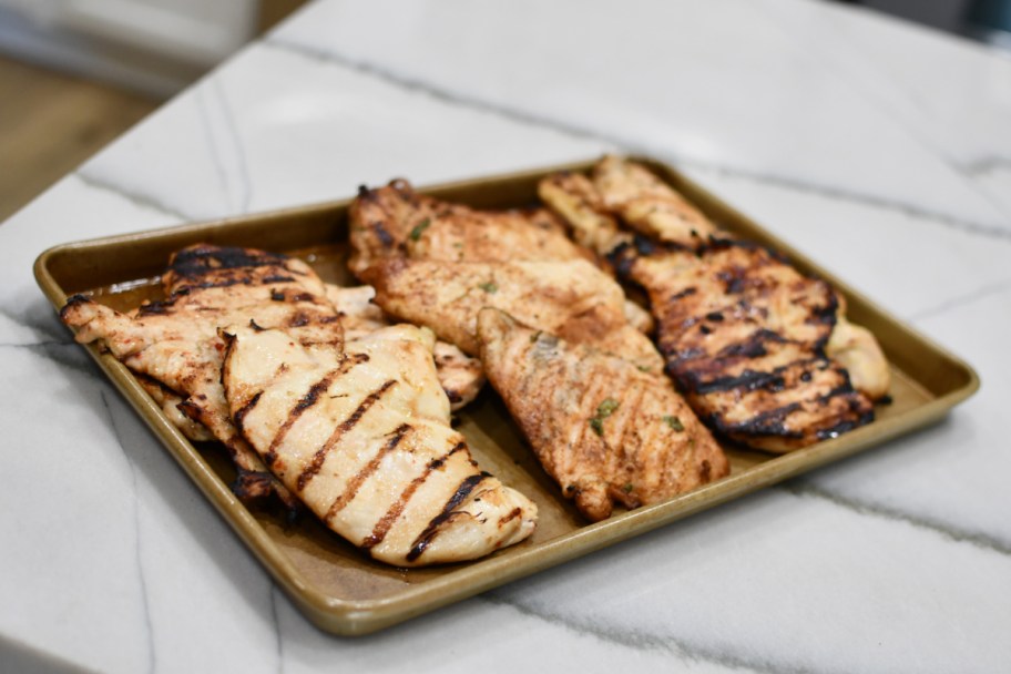  3 types of marinated chicken