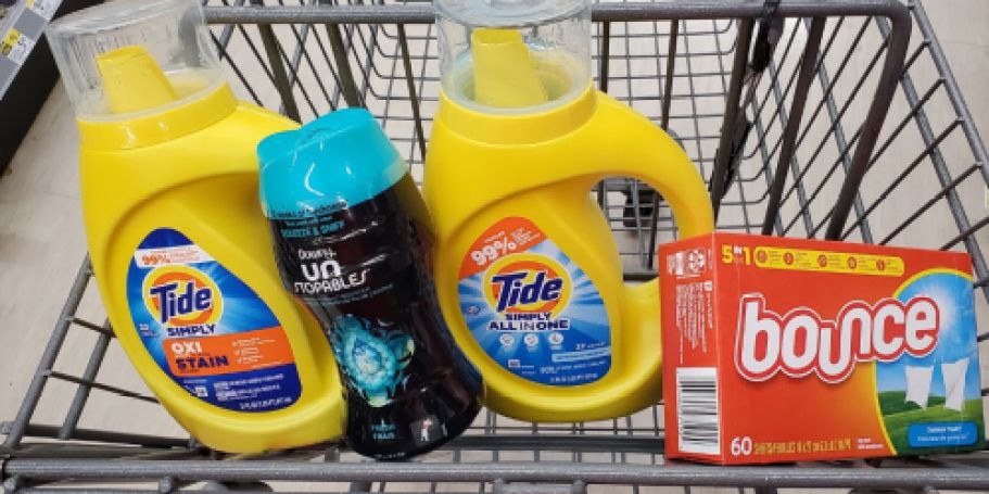 Tide, Bounce, Gain, & Downy Only $2.50 Each at Walgreens (No Coupons Needed)