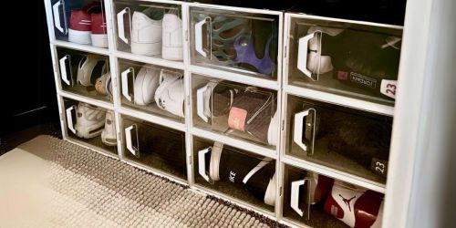 Stackable Shoe Organizers 12-Pack Only $27 on Amazon (Reg. $40) – Great Reviews!