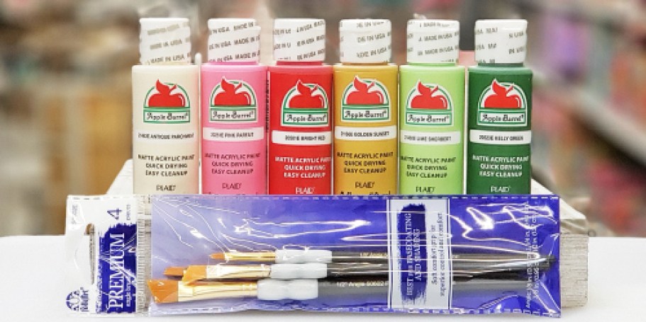Apple Barrel Paint Just 58¢ on Amazon & Walmart – Brighten Up Your Craft Stash!