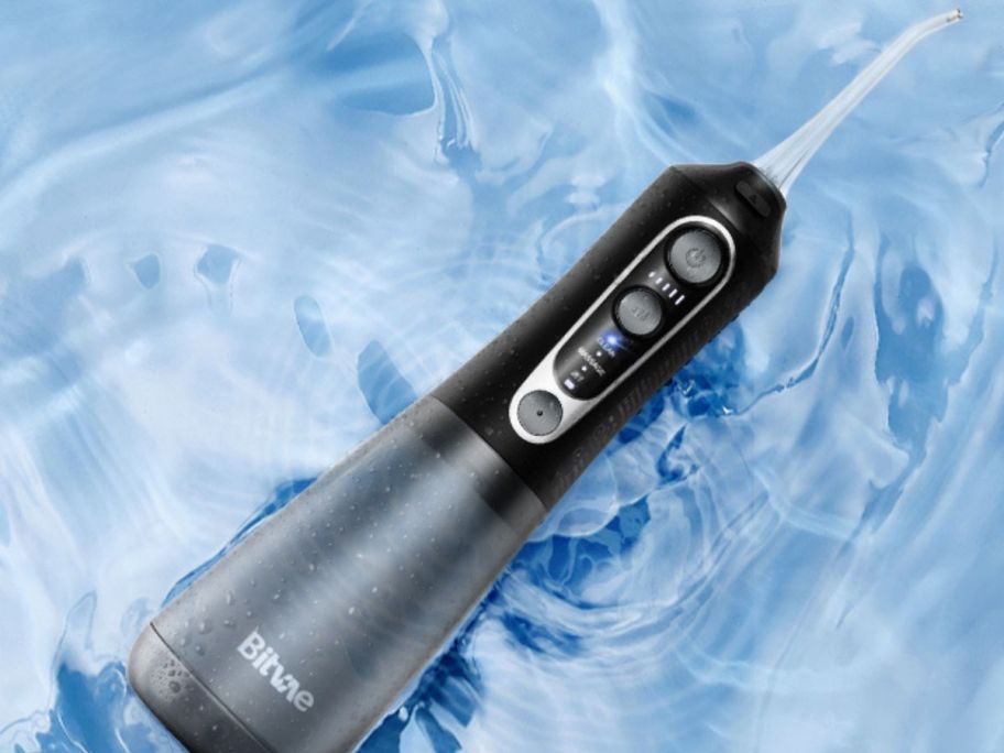 A Bitvae Water Flosser in water