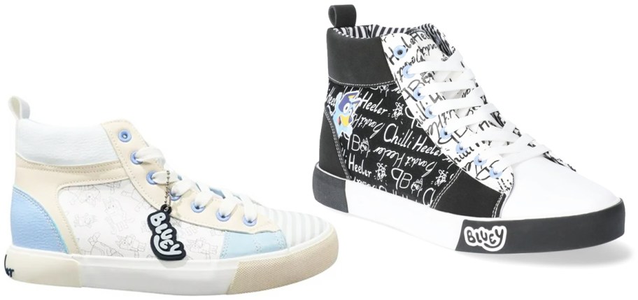 bluey high top sneakers