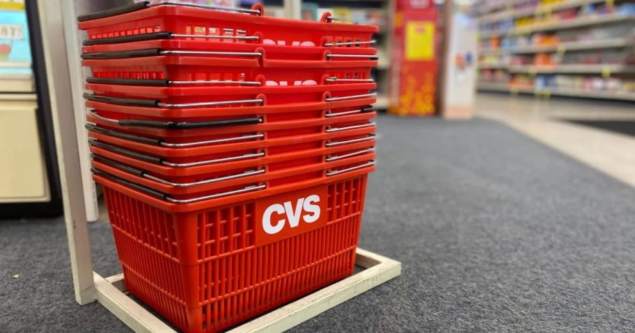 cvs baskets piled