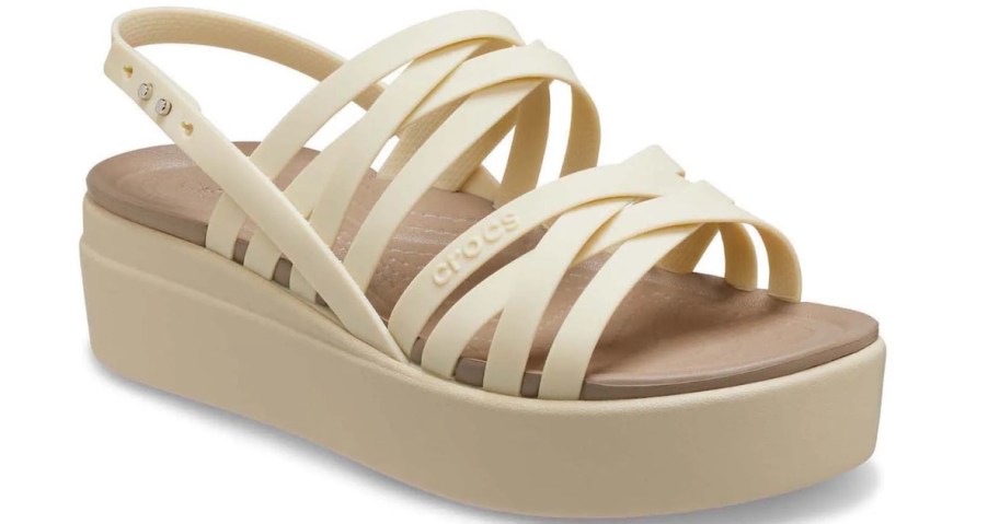 Crocs Women's Brooklyn Strappy Low Wedge Sandals