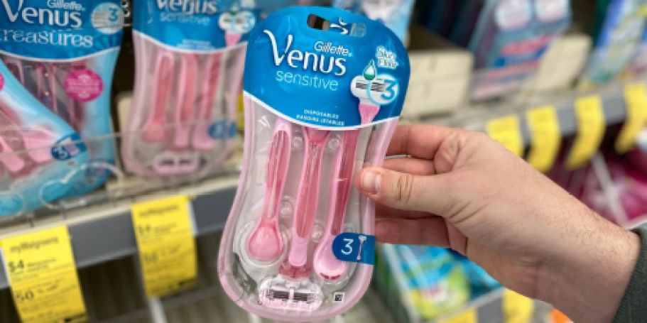 Gillette Venus Sensitive Disposable Razors 3-Pack Only $3.64 Shipped on Amazon