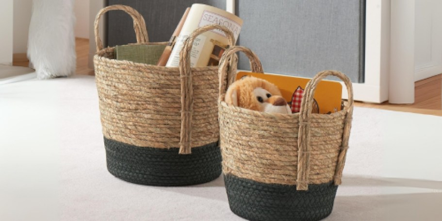 Mainstays Rope Basket Set JUST $7.36 on Walmart.com (Reg. $19)