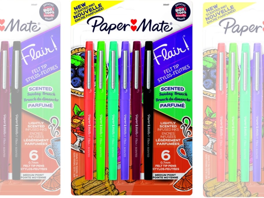 pack of Paper Mate Flair Sunday Brunch Scented Pens