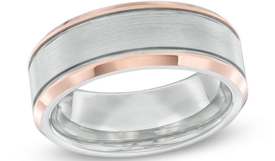 mens wedding band in tantalum