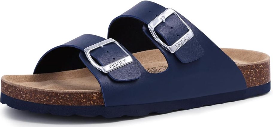 ODOLY Women's Cork Footbed Sandals w: Adjustable Buckle