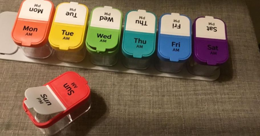 Odaro Extra Large 2xDay Weekly Pill Organizer in many colors