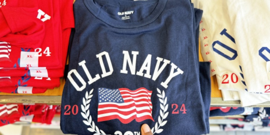 Old Navy Kids Flag Tees ONLY $4 (Selling Out Fast!)