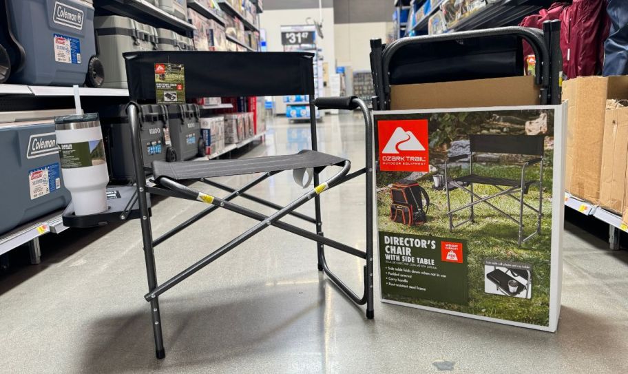 a camp chair in a store aisle