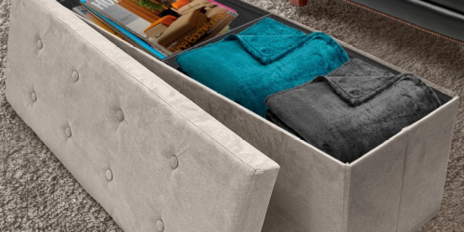 Storage Ottoman Bench from $30.99 Shipped (Regularly $70)