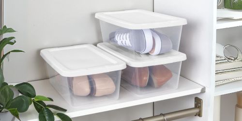 TEN Sterilite 6-Quart Storage Boxes Only $10.98 on Walmart.com