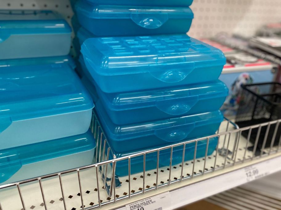 Sterilite Pencil Boxes in the store