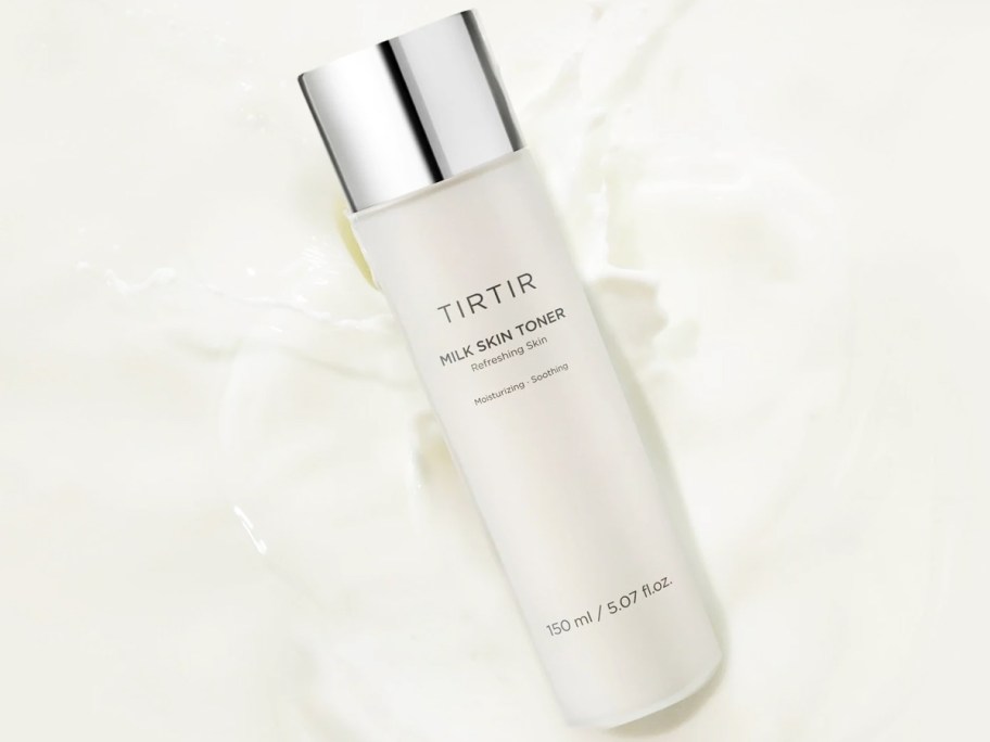 white bottle of TIRTIR Milk Skin Toner