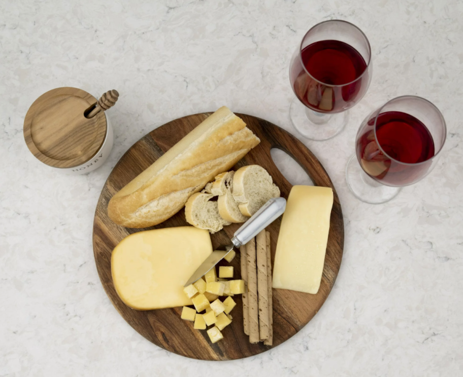 A wooden cutting board from the Wayfair summer refresh section