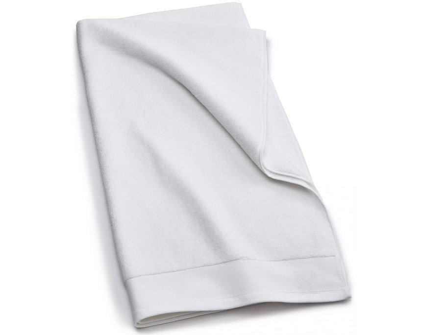 white folded towel