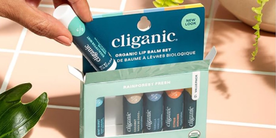 Cliganic Organic Lip Balm 6-Pack Just $5.94 Shipped on Amazon (Reg. $12)
