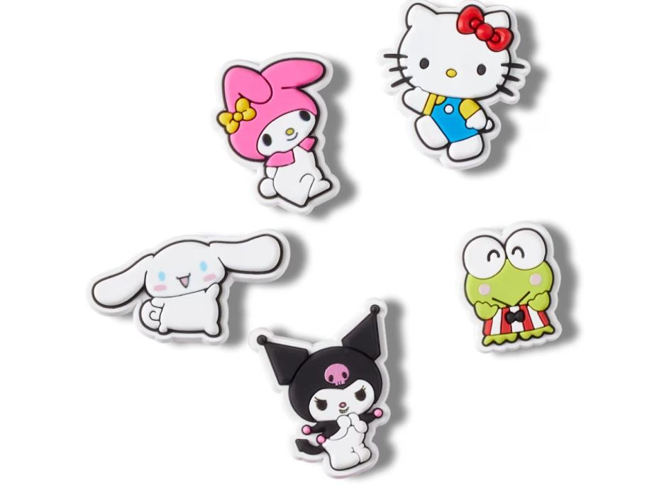 five Hello Kitty & Friends Jibbitz Charms
