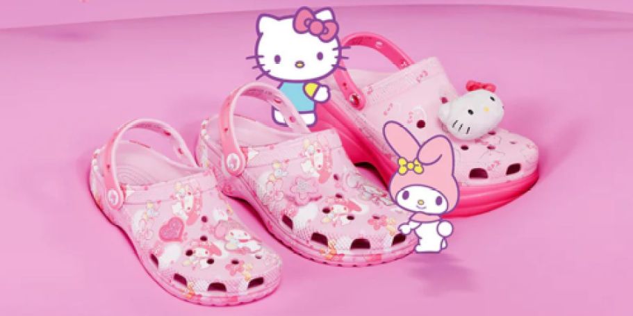 NEW Hello Kitty Crocs & Jibbitz Charms Available Now!