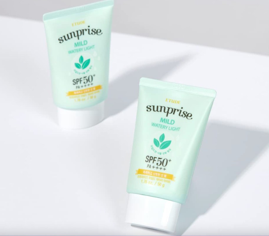 two korean sunscreens