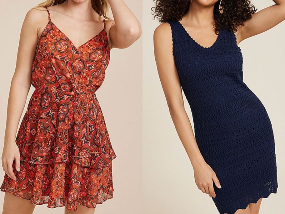 two weomen wearing maurices dresses