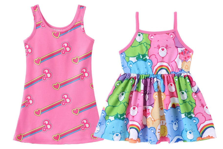 barbie and care bears dresses