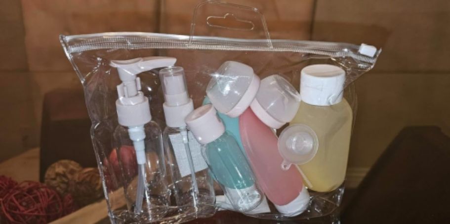 Toiletry Travel Bottles 12-Piece Set Only $5.99 on Amazon