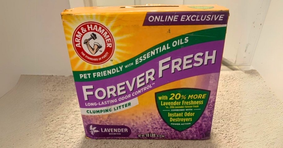 Arm & Hammer Forever Fresh Lavender Clumping Cat Litter 18lb Box