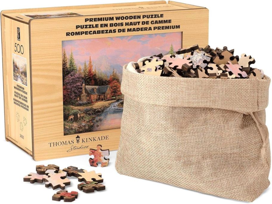 Buffalo Games Thomas Kinkade Sierra Paradise 500-piece Wood Puzzle 