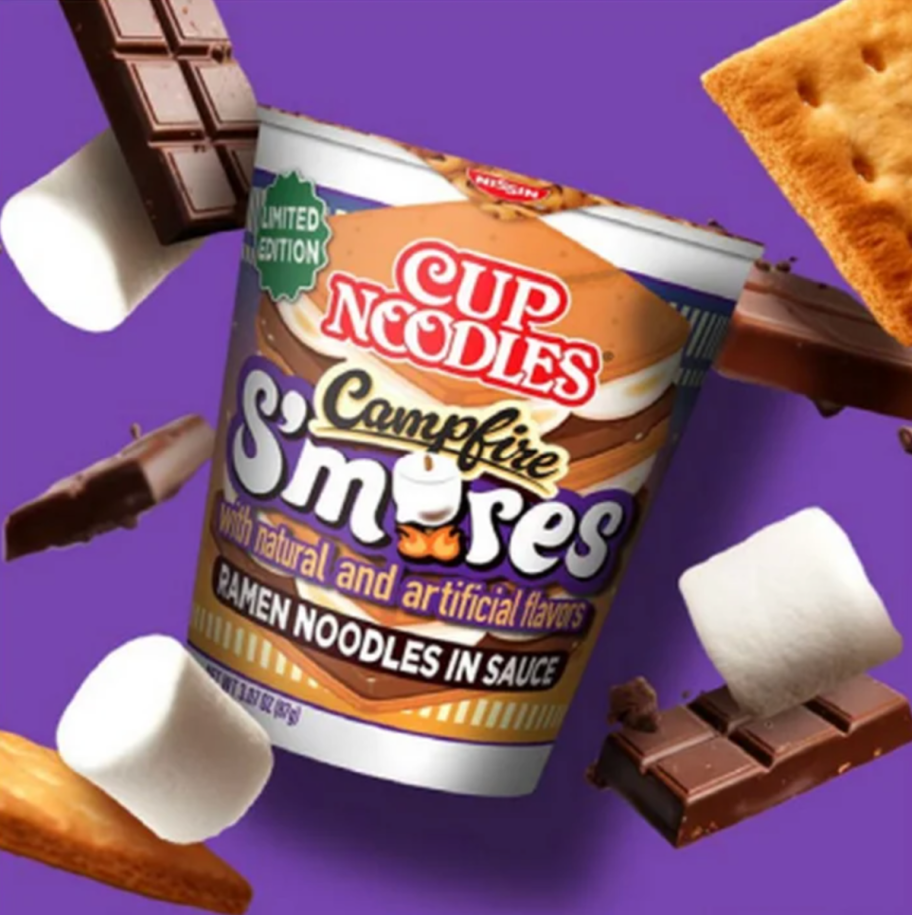 Cup Noodles Campfire Smores flavor