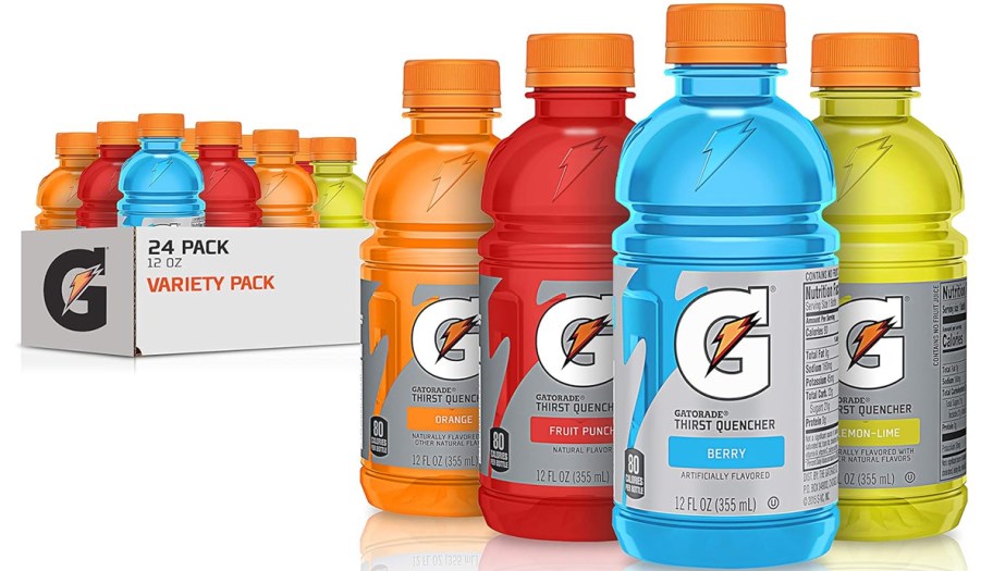 variety pack of small gatorade bottles