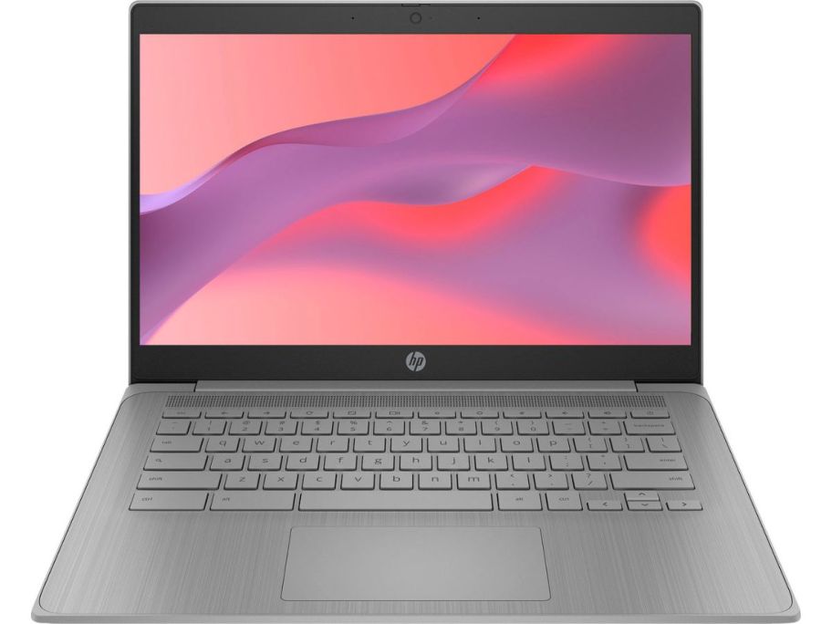 HP 14" Chromebook Laptop stock image