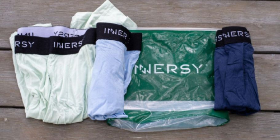 Innersy Men’s Boxer Briefs 4-Pack $22 Shipped on Amazon | Tagless & Breathable