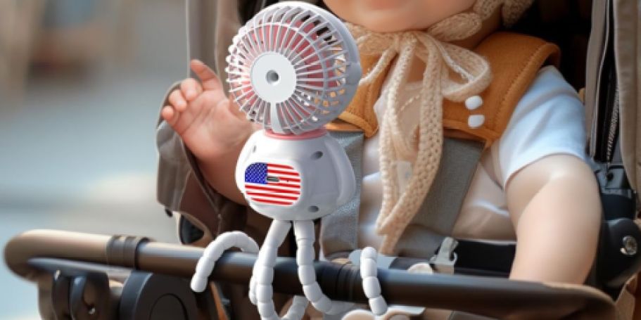 Rechargeable Portable Stroller Fan Only $4.99 on Amazon (Reg. $16)