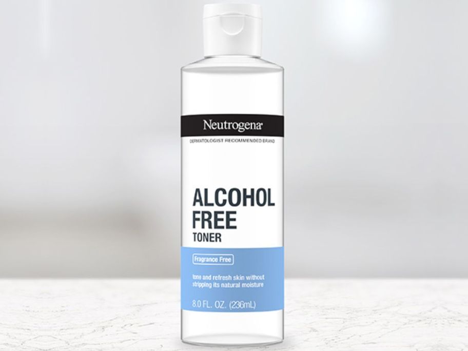 A bottle of Neutrogena Toner