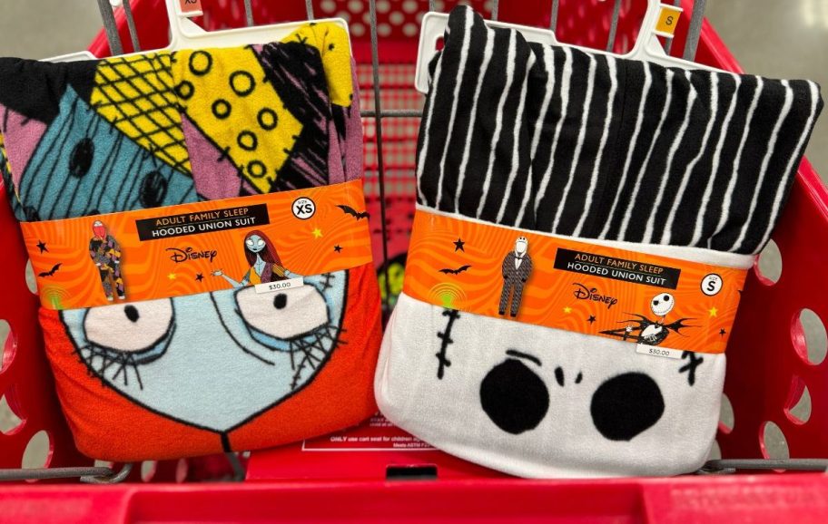 nightmare before christmas adult matching wearable blankets in a target cart