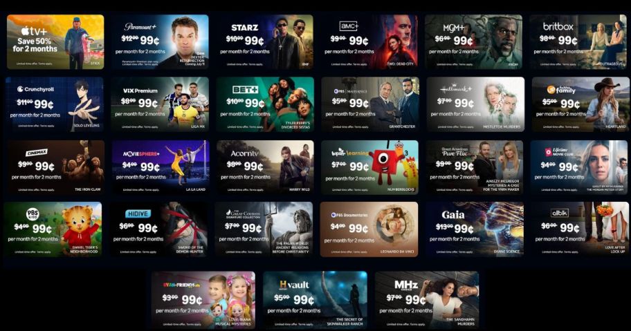 Prime Video Deals for Subscription Add-Ons