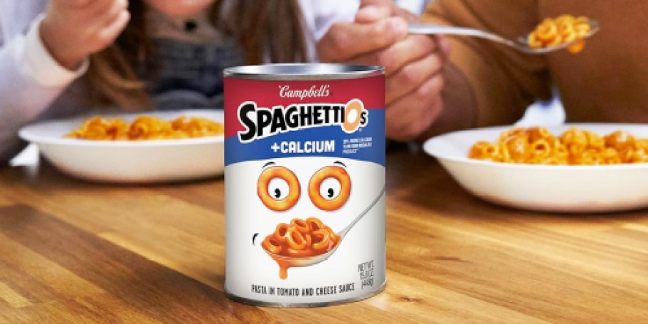 Campbell’s SpaghettiOs Cans 12-Pack Just $9.43 on Amazon (Only 78¢ Per Can)