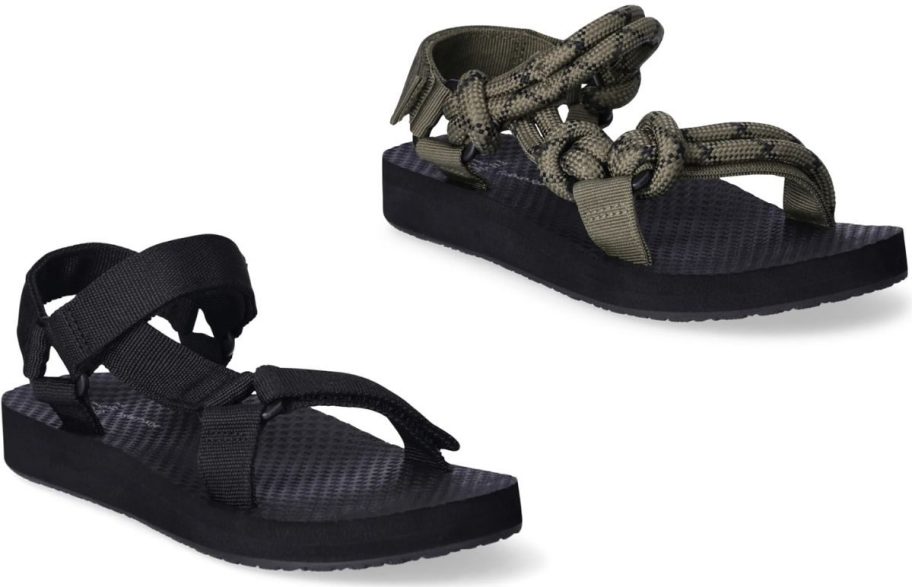 Stock images of two Time and Tru Women's Nature Sandals