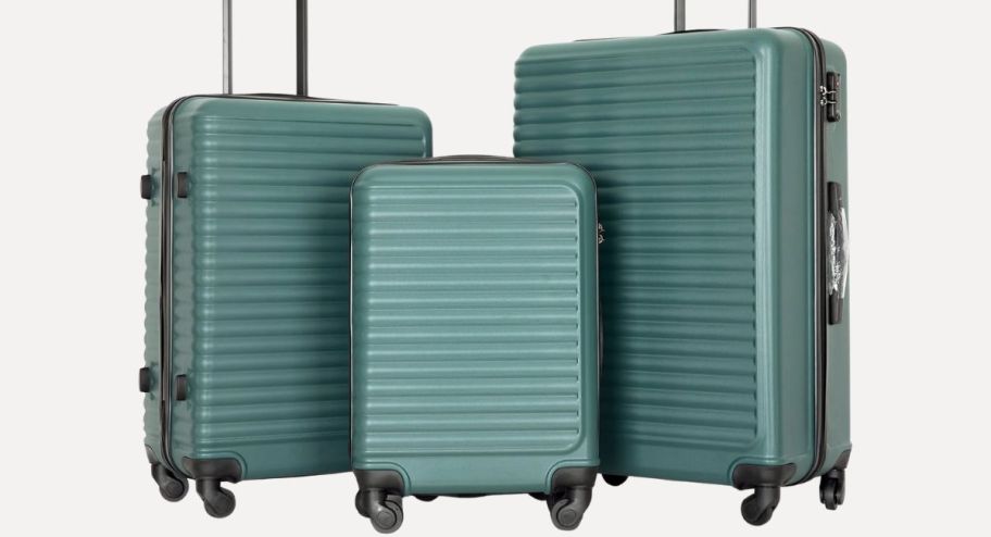 Travelhouse luggage in green