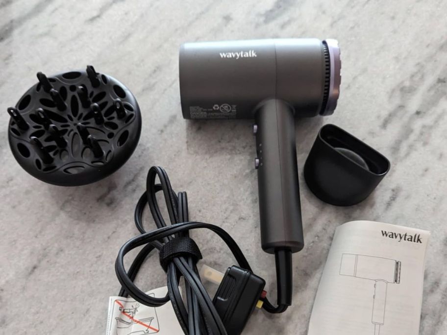 The Wavytalk Ionic Fast Drying Hair Dryer w/ Diffusers