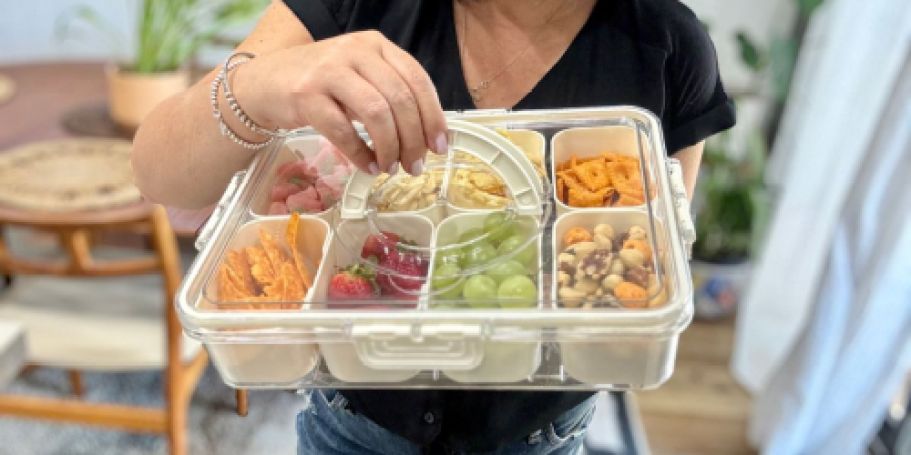 Divided Serving Tray Only $7.99 Shipped on Amazon (Great for Snackle Boxes!)